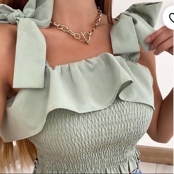 ***New** 18k Chunky Gold Chain Necklace - Picture 4 of 6